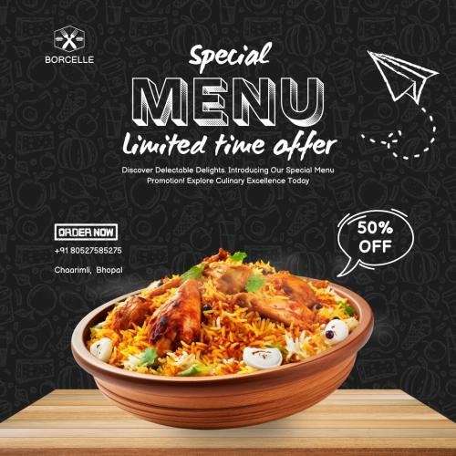 Black-and-White-Modern-Special-Menu-Instagram-Post